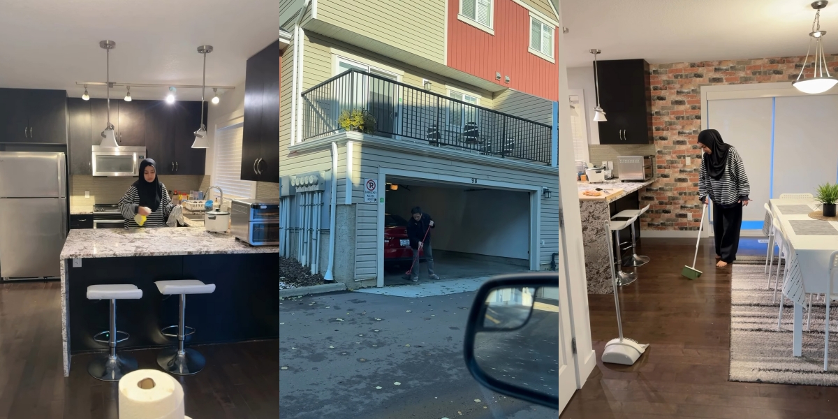 8 Portraits of Cindy Fatika Sari and Tengku Firmansyah Cleaning Their Own House in Canada, Admitting They Can't Relax After Work