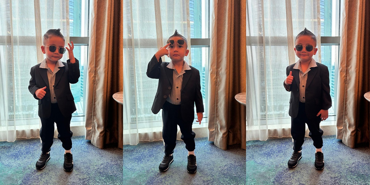 8 Portraits of Cipung Rayyanza aka Ajjahe Posing in a Suit and Sunglasses, Showered with Praise for Being So Cute