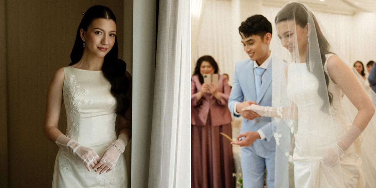 8 Detail Portraits of Cassandra Lee's Wedding Dress, Simple Elegant - Featuring Beautiful Date