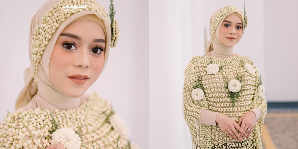 8 Portraits of Makeup and Beautiful Appearance Lesti in Siraman Moment, Flood of Praise - Netizens Focus on Her Beautiful Eyes