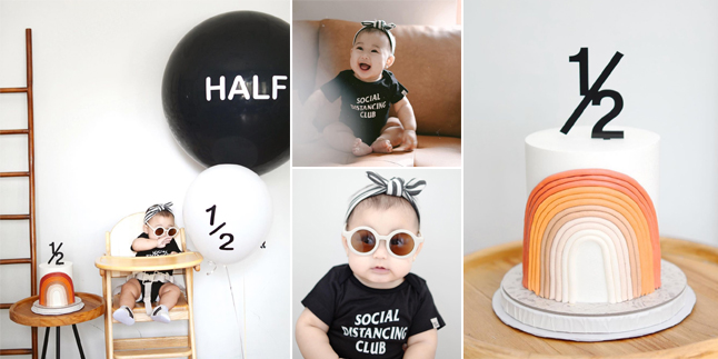 8 Photos of Dian Pelangi Celebrating Baby Rumi's 6-Month Birthday, So Adorable!