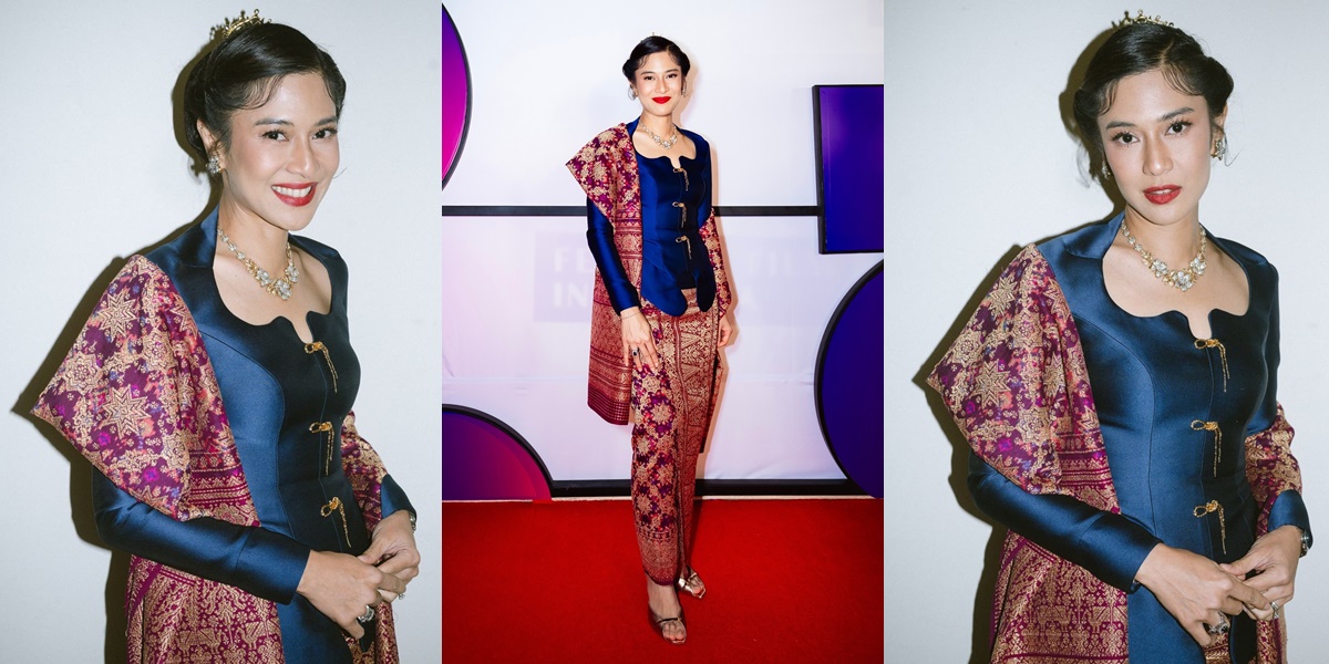 8 Portraits of Dian Sastrowardoyo as the FFI 2024 Ambassador, Elegantly Dressed in Kebaya Exuding the High Charm of Indonesian Women