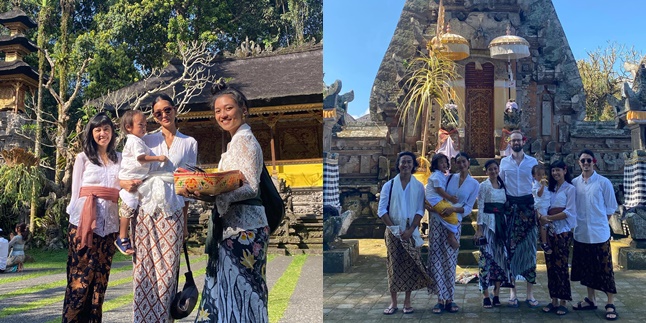 8 Photos of Dominique Diyose Celebrating Galungan and Kuningan in Bali, Rumors about Changing Religion are Highlighted Again