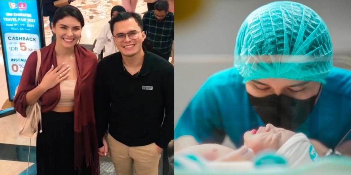 8 Photos of Dr. Oky Pratama and Wife Announce the Birth of their First Child - Having a Pointed Nose and a Western Face!