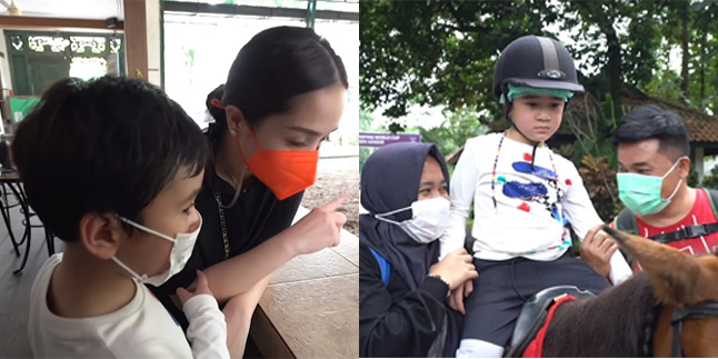 8 Portraits of Rafathar's Tense Expression During Horse Riding Practice, Stiff Smile and Nervous Look