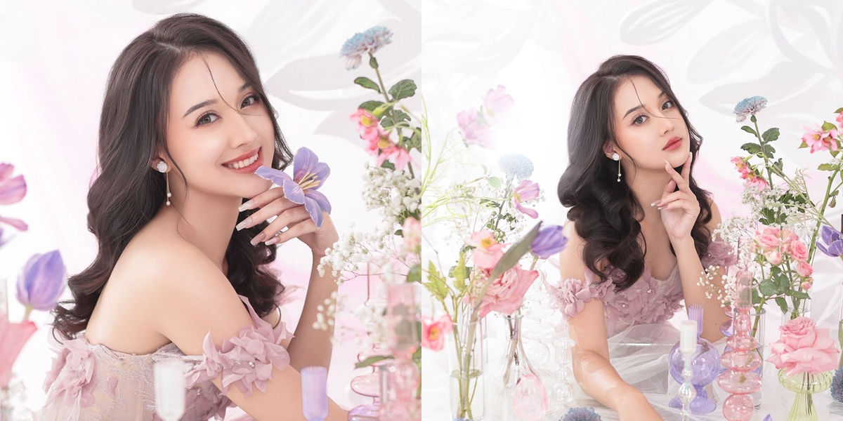 8 Portraits of Esta Pramanita, Star of the Soap Opera 'MY HEART' in the Latest Photo Shoot, Looks Beautiful in a Pink Dress Like a Princess - Said to Resemble a Korean Artist