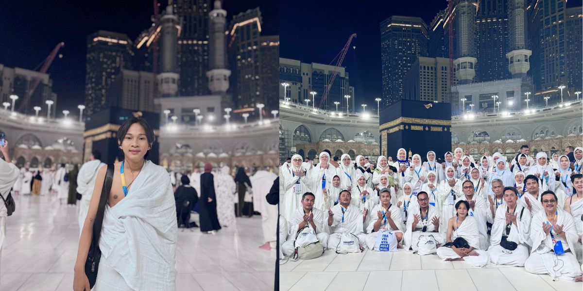 8 Portraits of Fajar Sad Boy Performing Umrah, Unable to Hold Back Tears