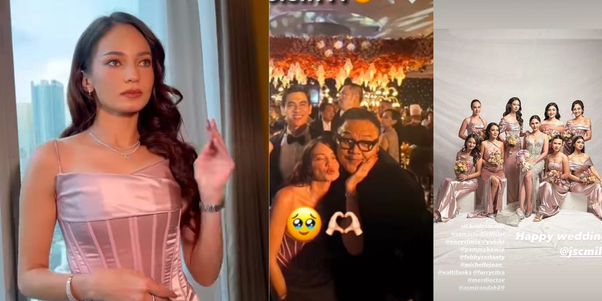 8 Flawless and Elegant Photos of Enzy Storia as Bridesmaid at Jessica Mila's Reception, Netizens: Where's Molen's Photo?