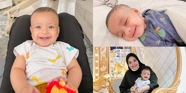 8 Handsome Portraits of Baby Ali, Vebby Palwinta and Razi Bawazier's Son, of Arab Descent and Beautiful Eyes