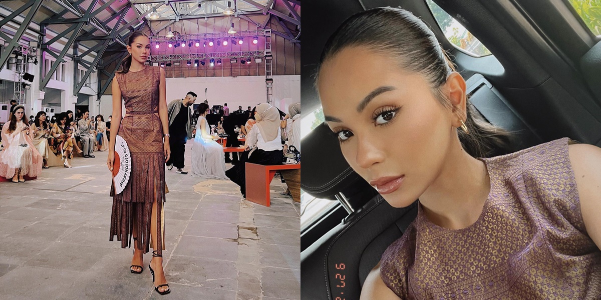 8 Portraits of Alyssa Daguise's Style Attending Sapto Djojokartiko's Fashion Show, Her Charm Captivates Hearts - Said to Resemble Bung Karno's Wife