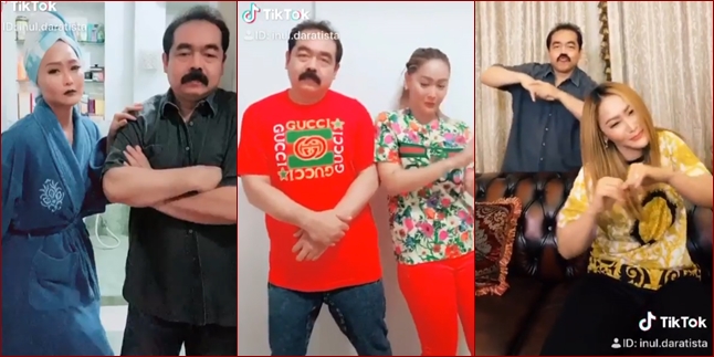 8 Adorable Portraits of Adam Suseno, Inul Daratista's Husband, Playing Tik Tok, Some of Them Crawling Like a Snake!