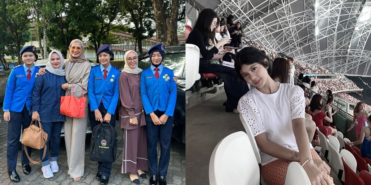 8 Portraits of Gendhis, Arzeti Bilbina's Daughter Wearing the Taruna Nusantara Uniform, Still Beautiful with Short Hair - Previously Appeared in Front of President Jokowi