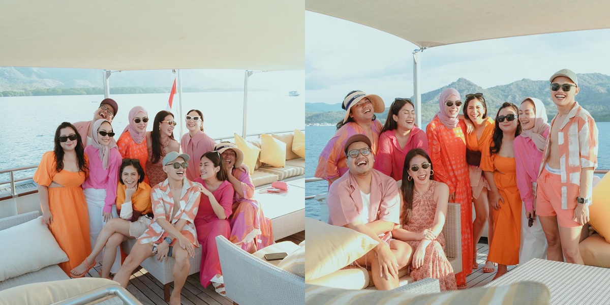 8 Photos of Nagita Slavina's Gang Celebrating Marlene Hariman's Birthday Trip, Renting a Yacht