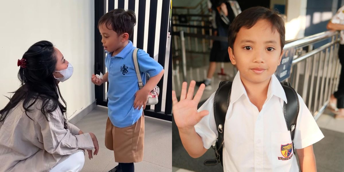 8 Photos of Xabiru's First Day at School, Rachel Vennya Cries Touched