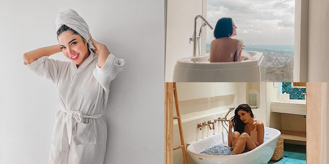 8 Hot Photos of Millendaru Bathing in a Bathtub that Distract Attention, Getting Bolder in Showing off Her Body and Smooth Back