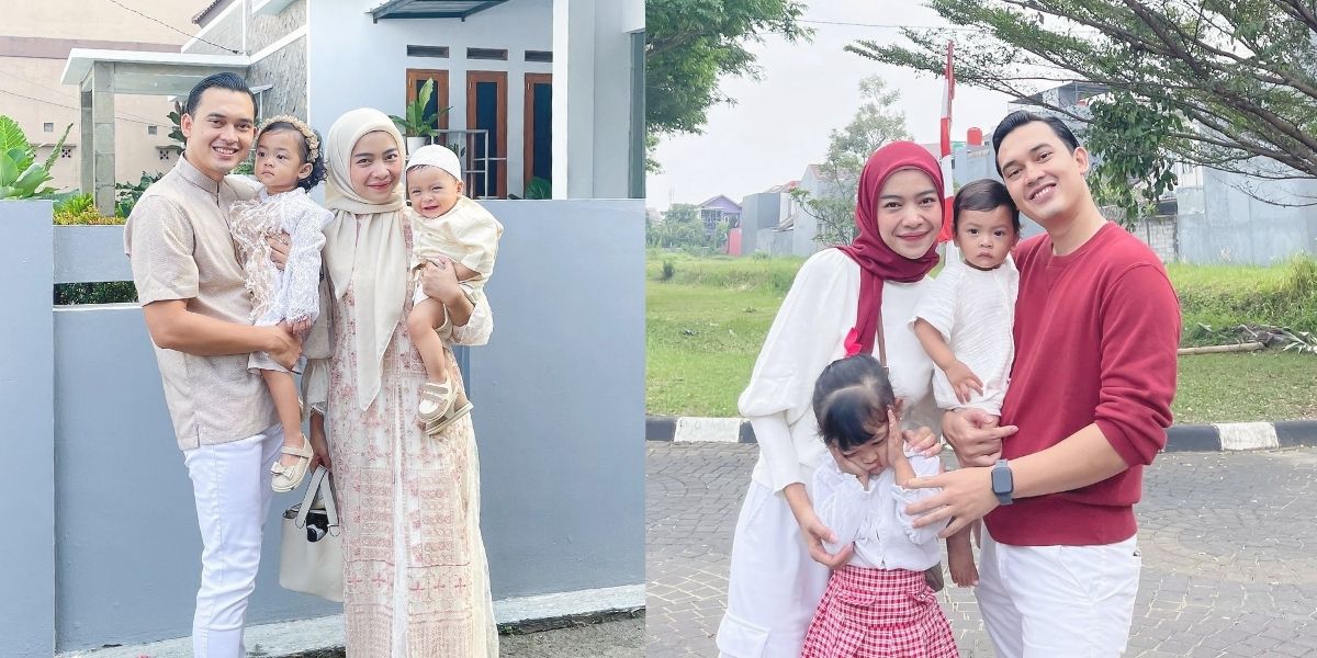 8 Portraits of Ikbal Fauzi and Novia Giana with Their 2 Children, The Eldest Participates in a TV Show - Anxious to Request Outframe