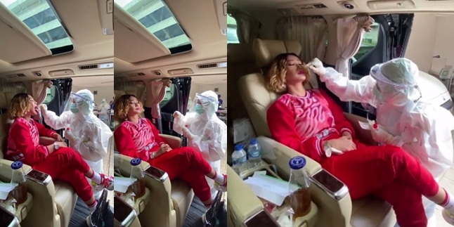 8 Photos of Inul Daratista Taking a Swab Test in Her Luxury Car, Like a Queen