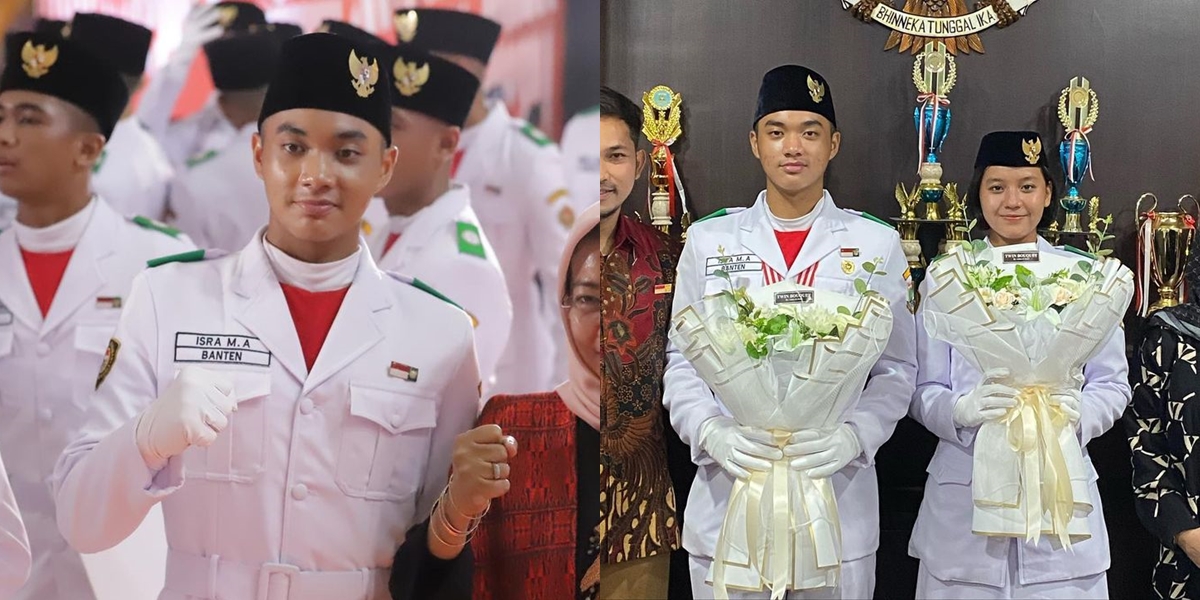 8 Portraits of Isra M. Arifin Sandy Arifin's Paskibraka of the Palace 2022, Formerly Responsible for Lowering the Flag, Now Training the Juniors
