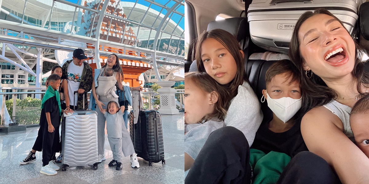 8 Portraits of Jennifer Bachdim Bringing 4 Children on Vacation to Europe, Still Looking Beautiful Despite Being Busy Taking Care of Her Children