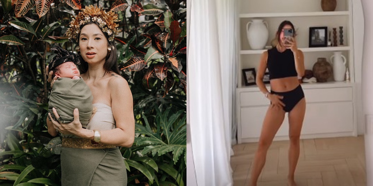 8 Photos of Jennifer Bachdim Showing her Slim Body 3 Weeks After Giving Birth to her Fourth Child, Her Body Goals are Still Like a Teenager