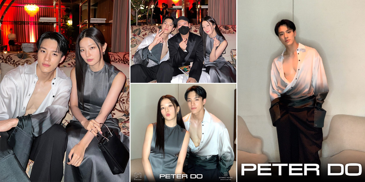 8 Photos of Jeno NCT Dream and Seulgi Red Velvet at After Party Runway Peter Do New York Fashion Week, Like Siblings