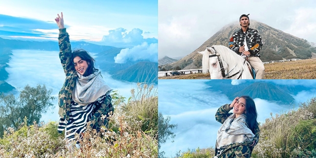 8 Photos of Jessica Iskandar and Vincent Verhaag Vacationing in Bromo, Getting Closer Like a Love-Struck Couple