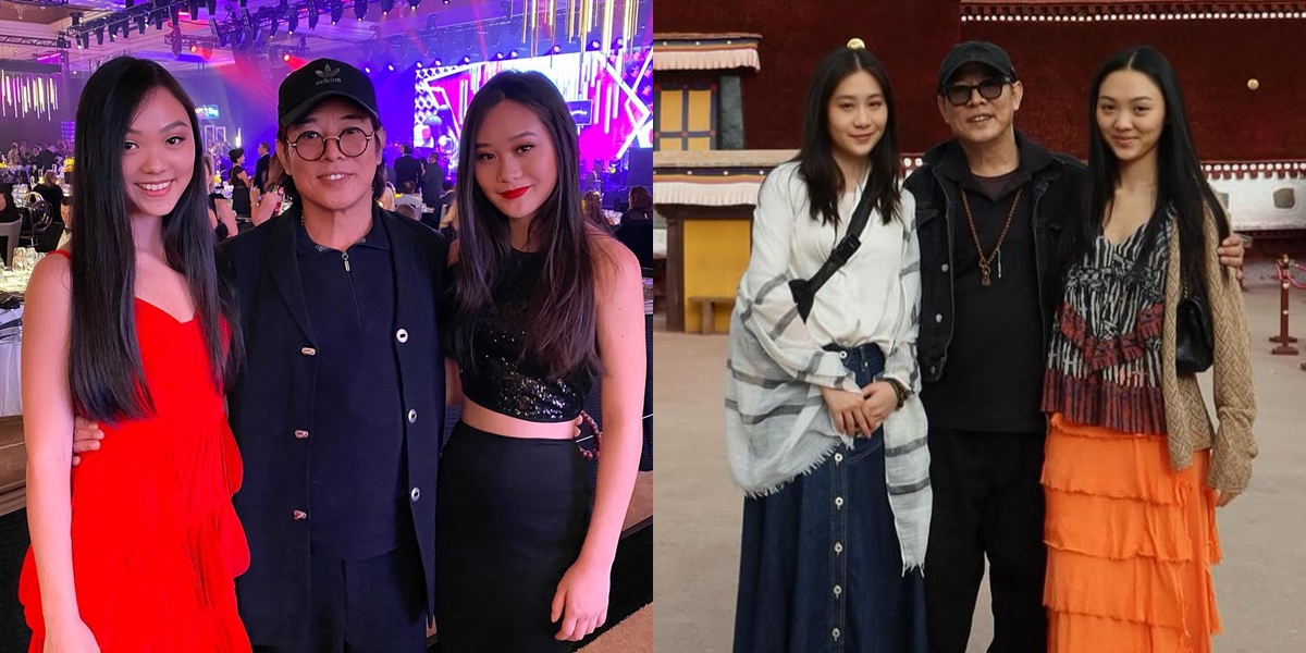 8 Portraits of Jet Li with His Two Daughters Rarely Captured, One of Whom is a Harvard Graduate and Has Entered the Modeling World