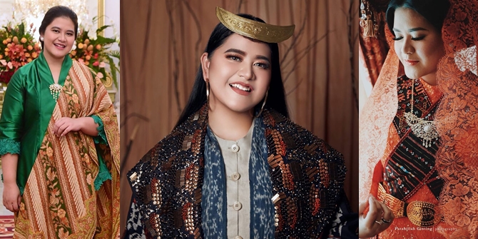 8 Portraits of Kahiyang Ayu Wearing Indonesian Traditional Clothes, Naturally Beautiful