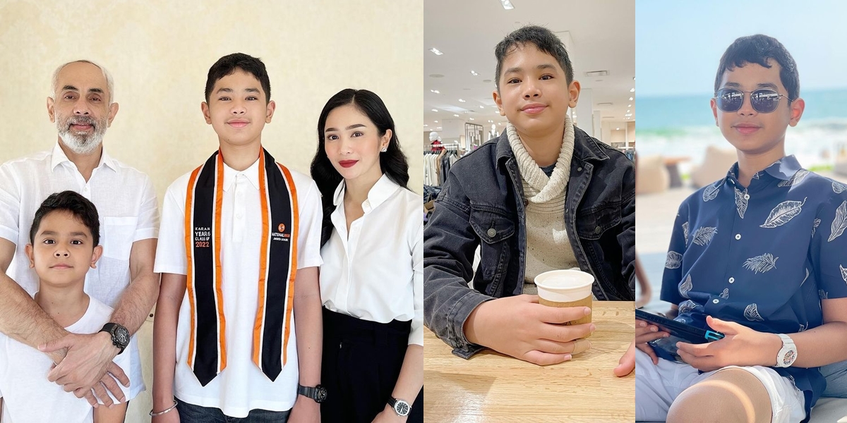 8 Portraits of Karan Pradhi, Bunga Zainal's Teenage Son, Getting Handsome - Taller than His Mother