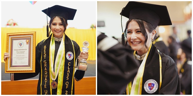 8 Portraits of Prilly Latuconsina's Happiness who Just Graduated Cumlaude, Mentioning This Figure who Always Reminds Her to Finish Her Thesis