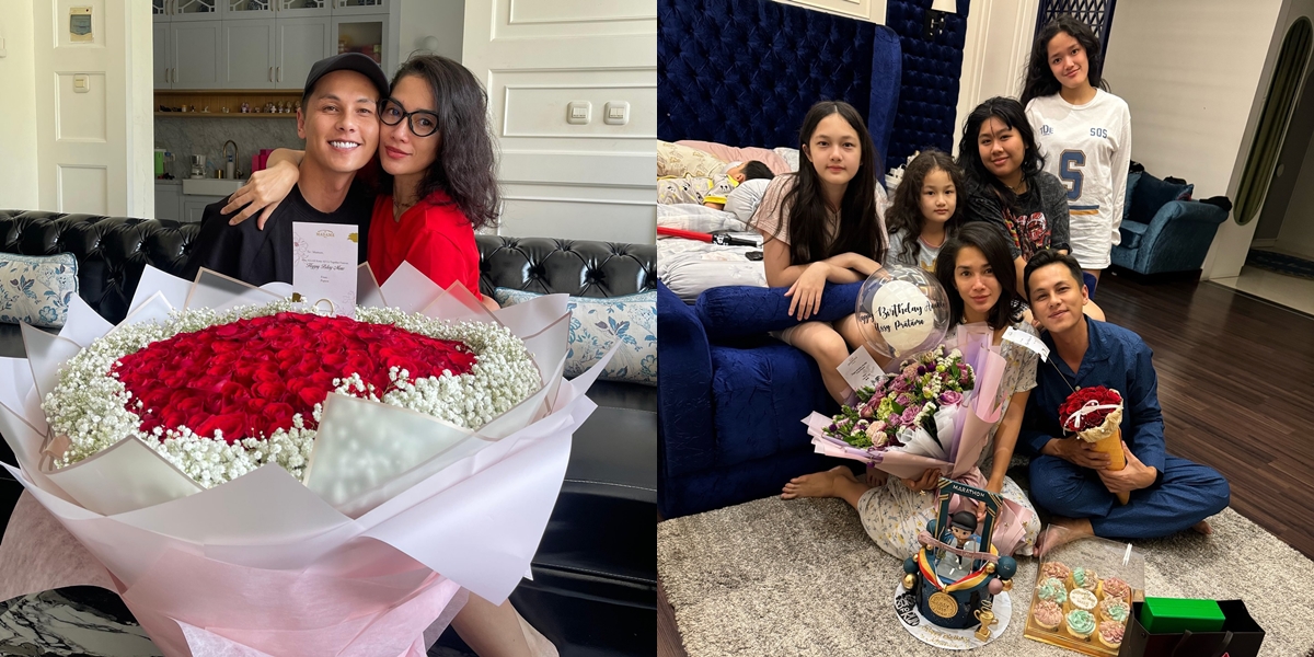 8 Portraits of Ussy Sulistiawaty's Birthday Surprise, Her Daughter Gives a Special Gift that Makes Her Proud