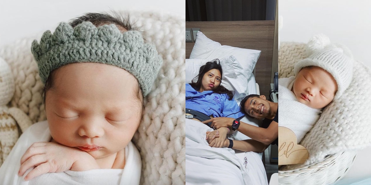 8 Photos of Jonatan Christie and Shanju's First Child Birth, Very Handsome Baby - Willing to Leave Tournament for Wife and Child