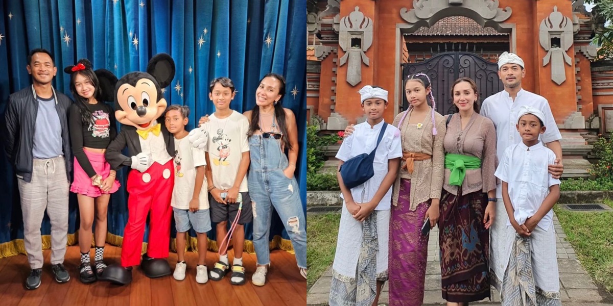 8 Pictures of Happy Family of Oka Antara, Wife and Good Looking Children Steal the Spotlight