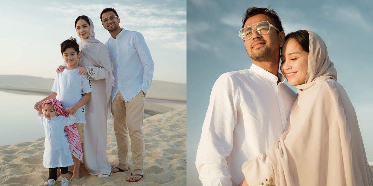 8 Portraits of Raffi Ahmad and Nagita Slavina's Family Having Fun in the Desert, Rayyanza's Outfit as a Local Resident is Adorable