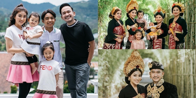 8 Portraits of Ruben Onsu's Family Doing a Photoshoot in Bali, Thalia Looks Adorable with Balinese Hairstyle