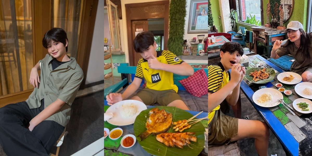 8 Portraits of Kenzou, Tamara Bleszynski's Son, Who is Getting Handsomer, Eating Heartily with His Hands at Mama's Restaurant