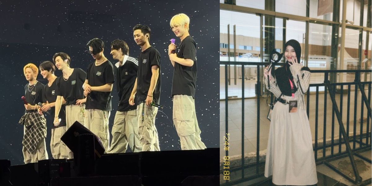 8 Photos of Adiba Khanza's Excitement Watching the ENHYPEN Concert, Her Performance Praised by Netizens