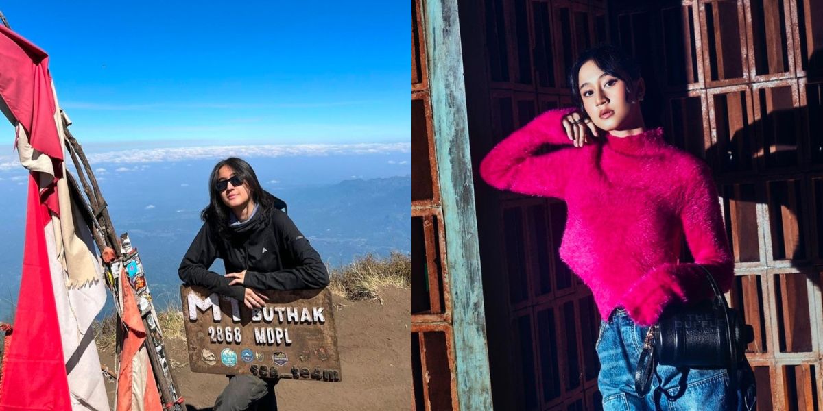 8 Photos of Keisya Levronka's Excitement Climbing the Mountain, Admits It's Just Bravery