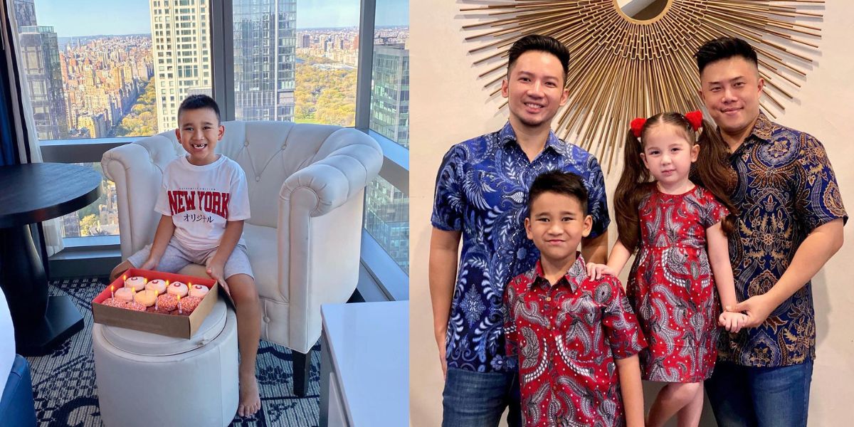 8 Potraits of Jasper's Birthday Fun, Child of Jacky Rusli and Seth Halim, Same-Sex Couple from Indonesia - Getting Handsomer at 8 Years Old