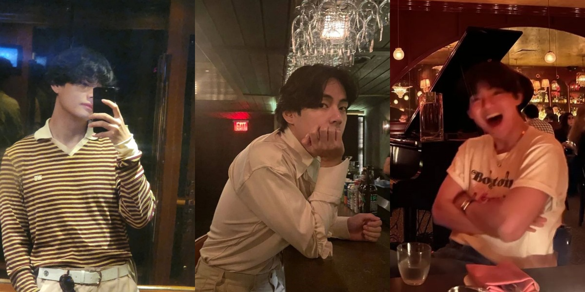 8 Photos of V BTS Having Fun on Vacation in New York, Enjoying Jazz Concerts - Drinking Wine Worth Tens of Millions