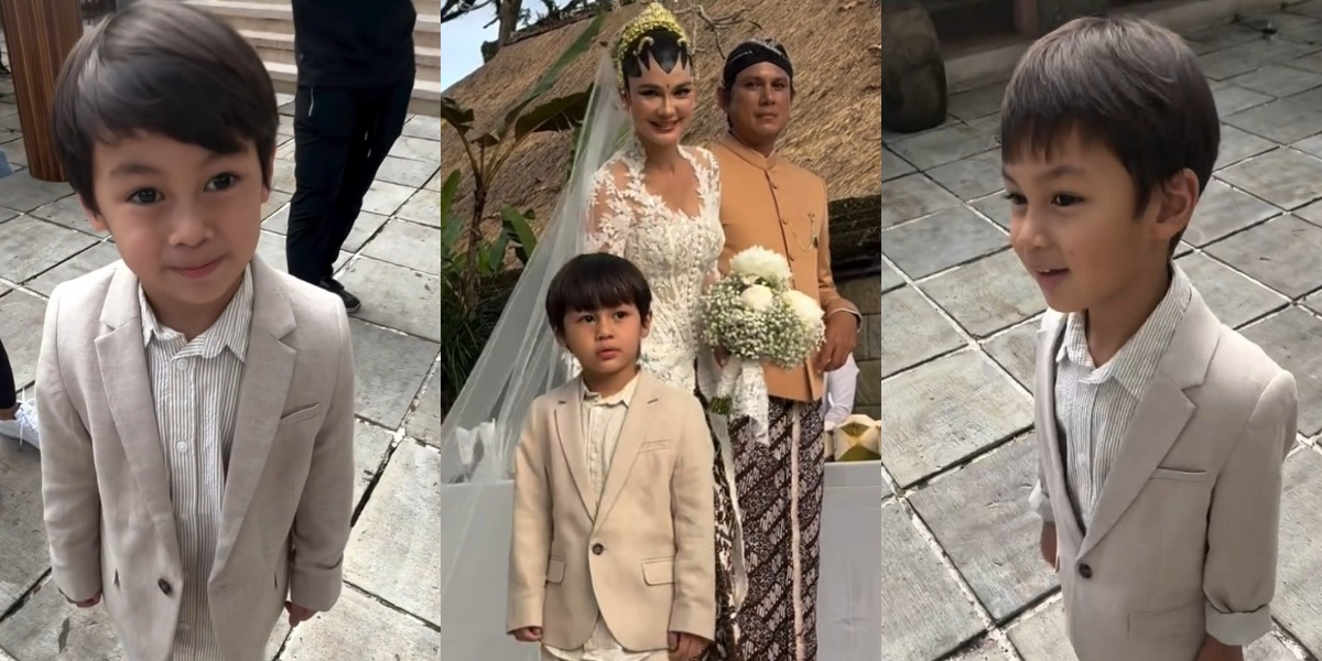 8 Portraits of Kiano & Kenzo, Baim Wong's Children, at Luna Maya-Maxime Bouttier's Wedding Ceremony, Grateful for Arriving Late