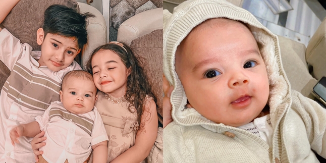 8 Portraits of King Zhafi, the Son of Fairuz A Rafiq and Sonny Septian, who is now 5 Months Old, Already Showing Signs of Handsomeness