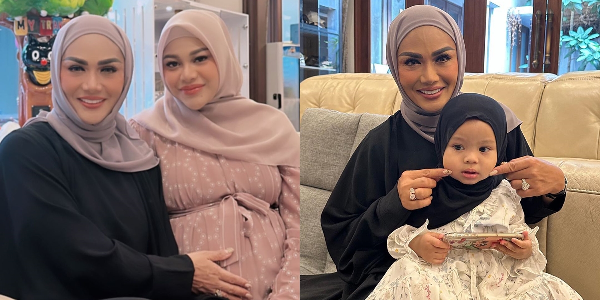 8 Pictures of Kris Dayanti at Religious Gathering & Prayer Together for the Birth of Aurel Hermansyah, Having Fun with Ameena