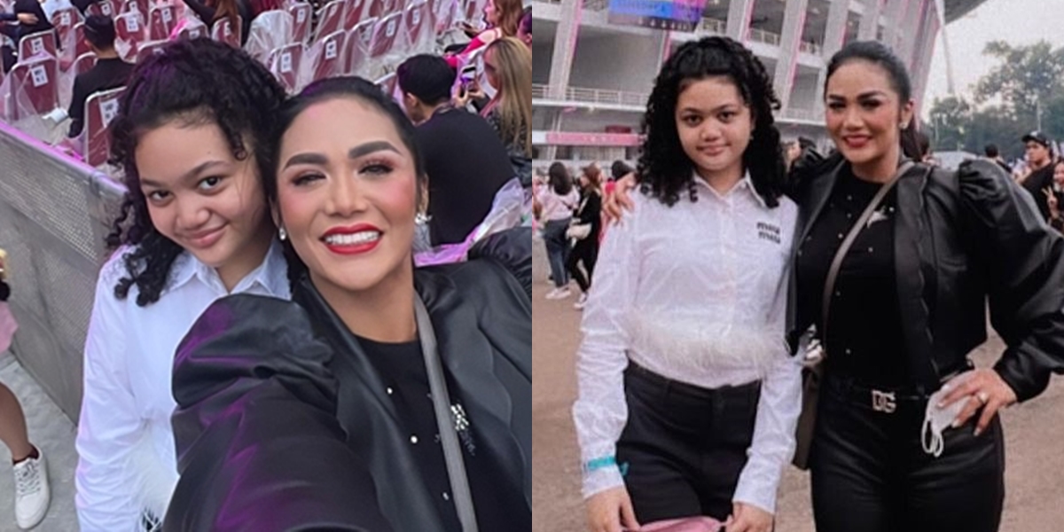 8 Portraits of Krisdayanti and Amora Lemos Who Invited Their Driver and Nanny to Watch BLACKPINK, Highlighted While Sitting in VIP Seats