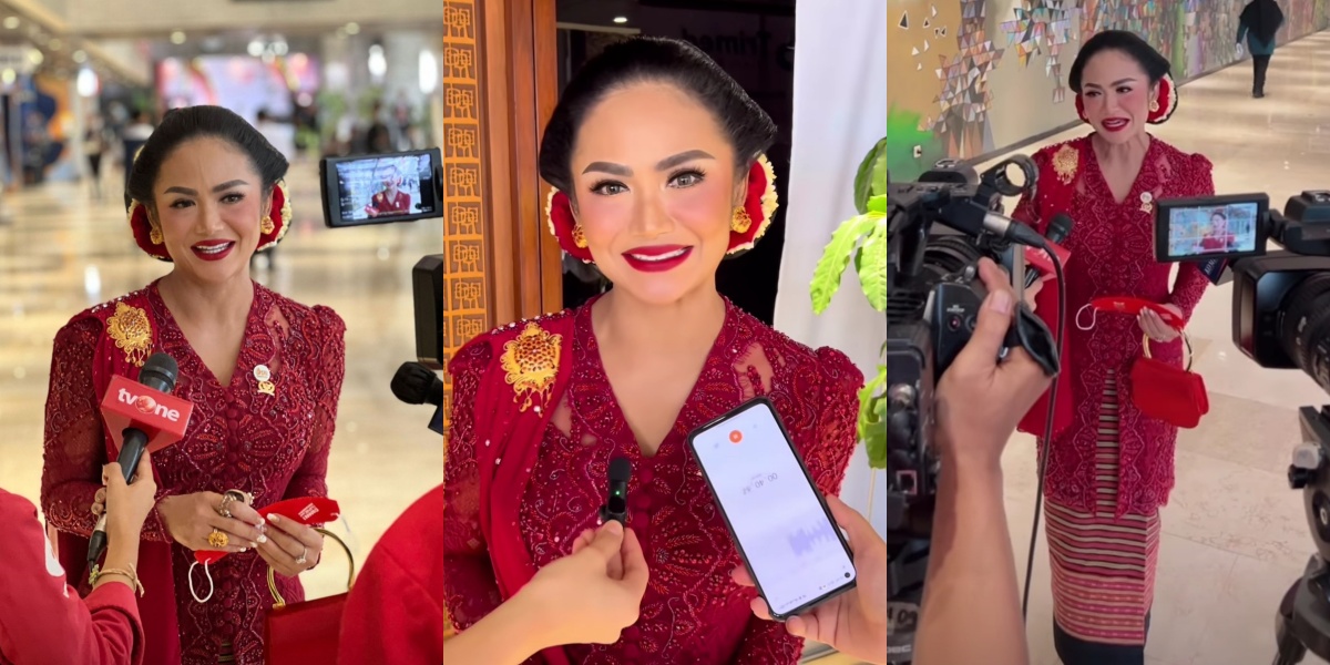 8 Portraits of Krisdayanti Attending the Annual Session of the Indonesian People's Consultative Assembly (MPR RI) 2022, Beautiful and Perfect in Red Kebaya - Like Striding on a Fashion Show Runway