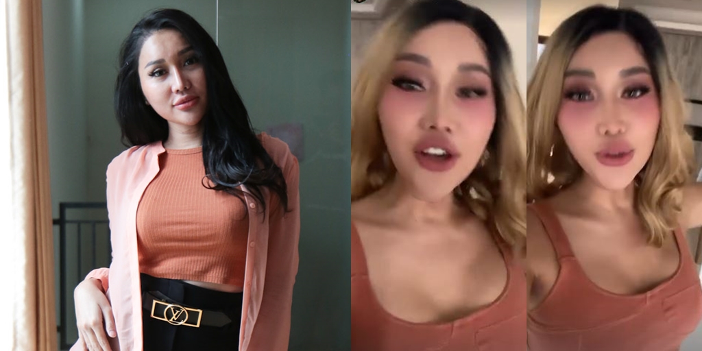 8 Portraits of Lucinta Luna with Blonde Curly Hair, Agile Tik Tok Dance - Netizens: Where's the Baby?