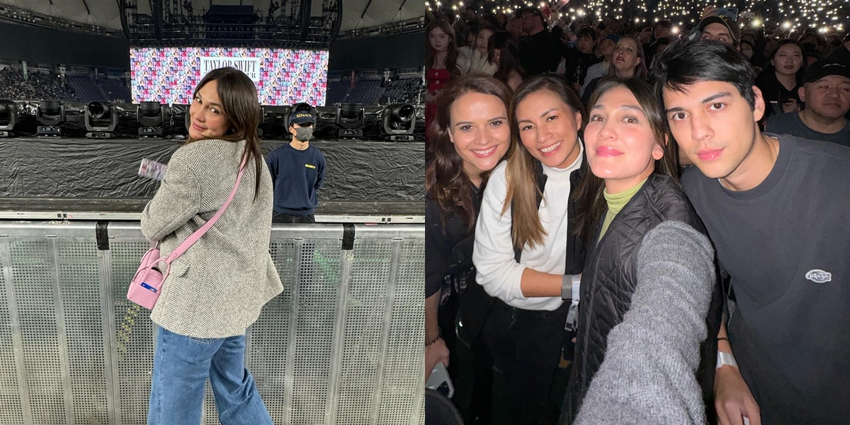 8 Photos of Luna Maya's Vacation to Japan with Maxime Bouttier, Watching Taylor Swift Concert accompanied by her Boyfriend