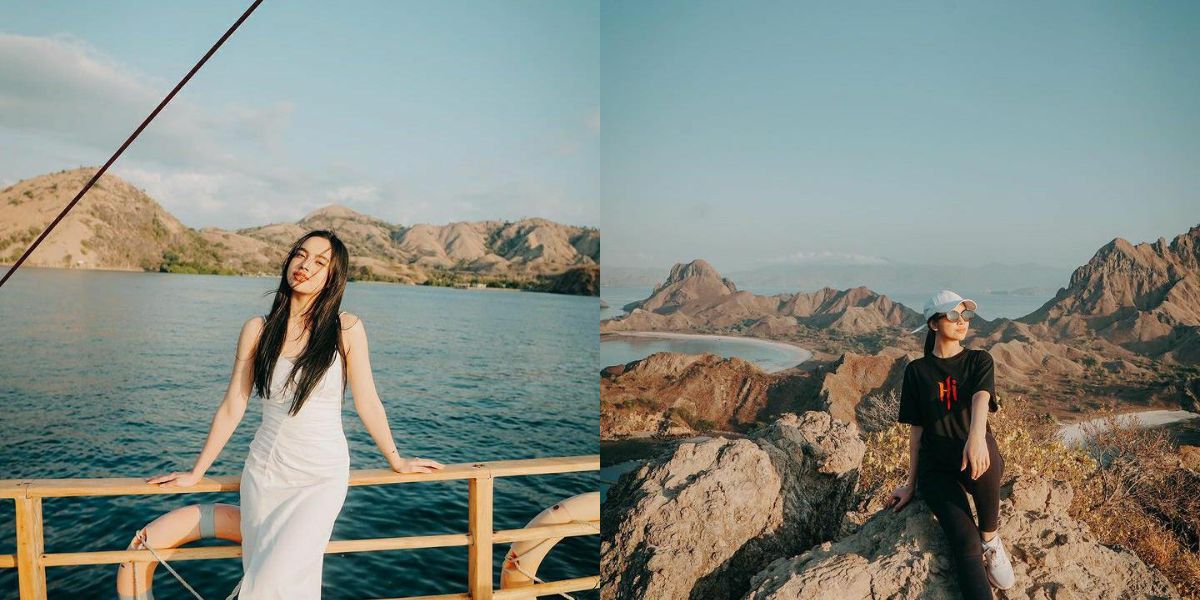 8 Photos of Lyodra's Holiday to Labuan Bajo, the Beautiful Double Combo with the Natural Atmosphere - Wearing an All White Dress that Makes You Fascinated!