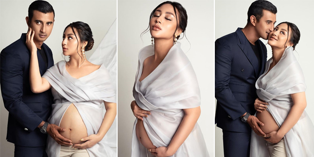 8 Photos of Margin, Ali Syakieb's Wife, Showing Her Big Baby Bump in the Latest Maternity Shoot
