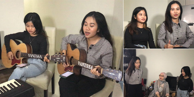 8 Portraits of Mayang and Chika Practicing Vocal, Will Sing While Playing Guitar at the 40-Day Commemoration of Vanessa Angel's Death